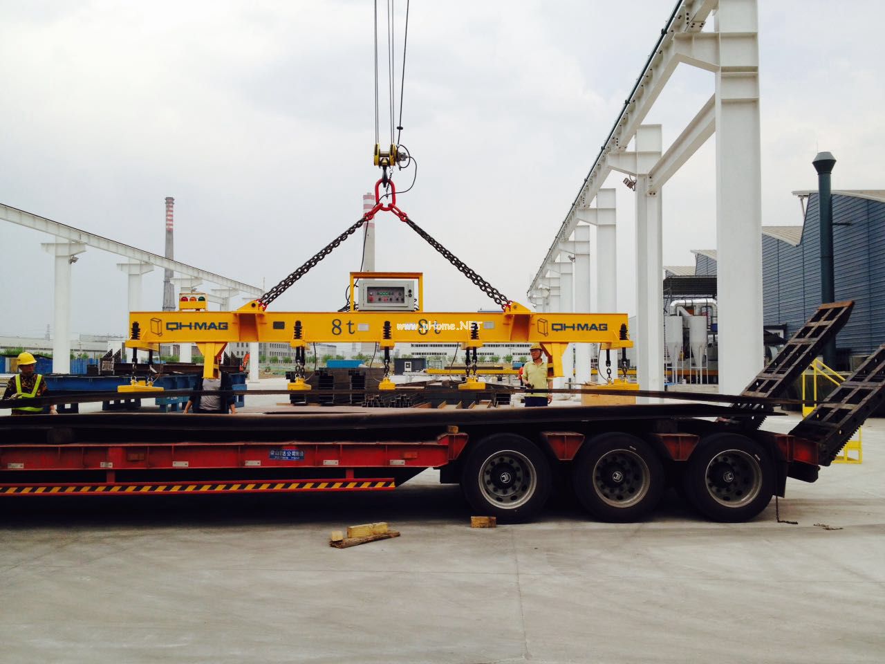 鋼板起重電永磁吊具，千豪磁力吊