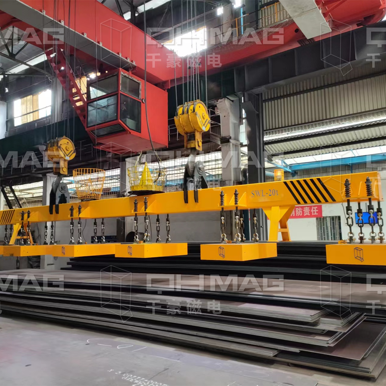 千豪吊鋼板電永磁吊具，鋼板吊具，電永磁吊具，磁力吊具