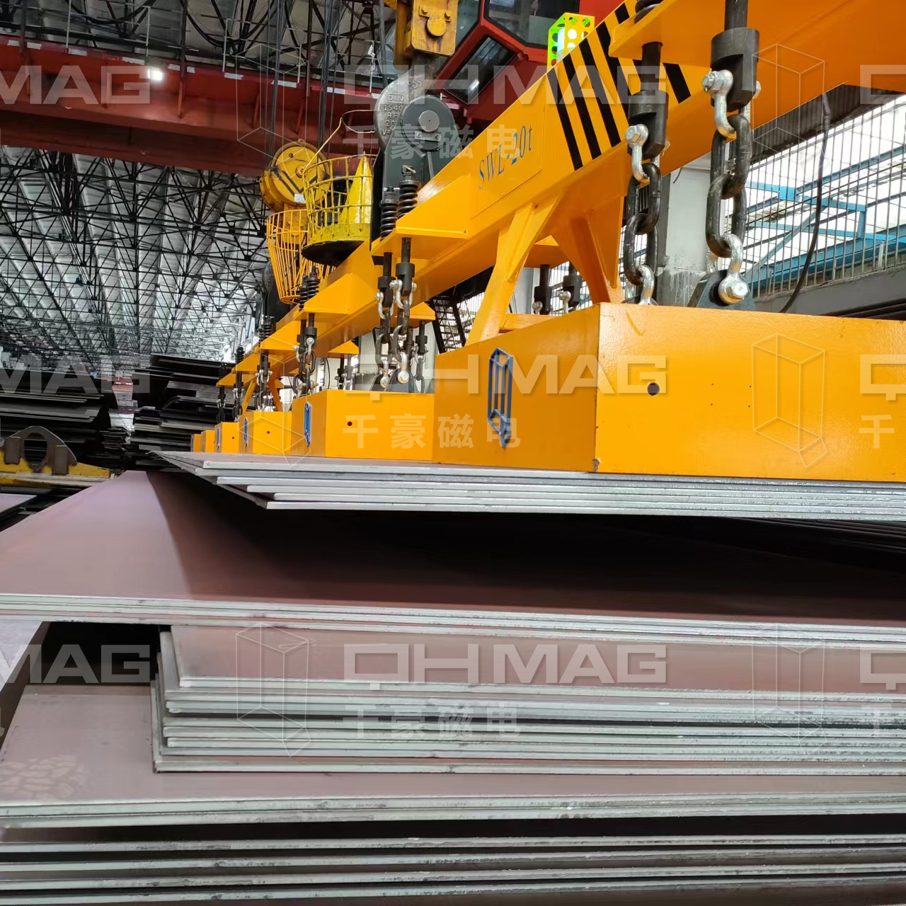 千豪吊鋼板電永磁吊具，鋼板吊具，電永磁吊具，磁力吊具