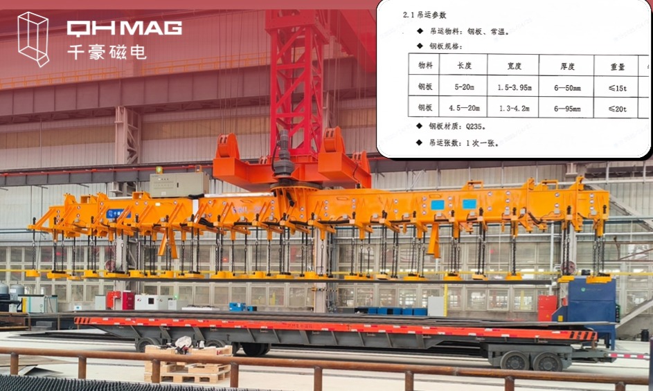 千豪起重電永磁鐵，電永磁吊具，吊鋼板專用夾具