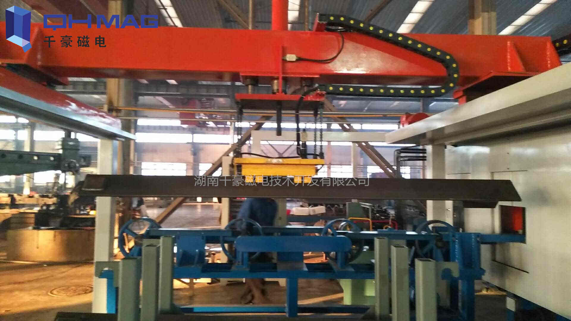 機(jī)器人電永磁搬運角鐵,電永磁鐵自動化上下料|千豪磁電